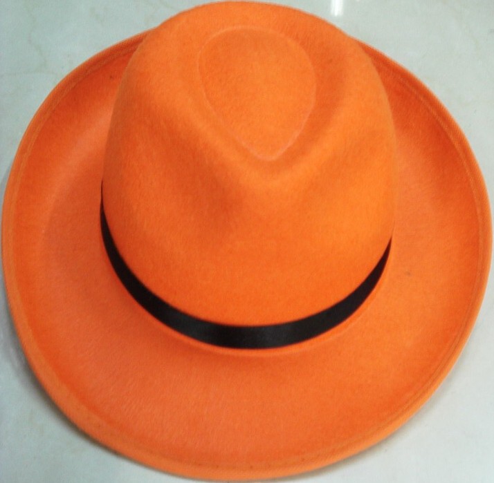 Fedora style hat - Orange